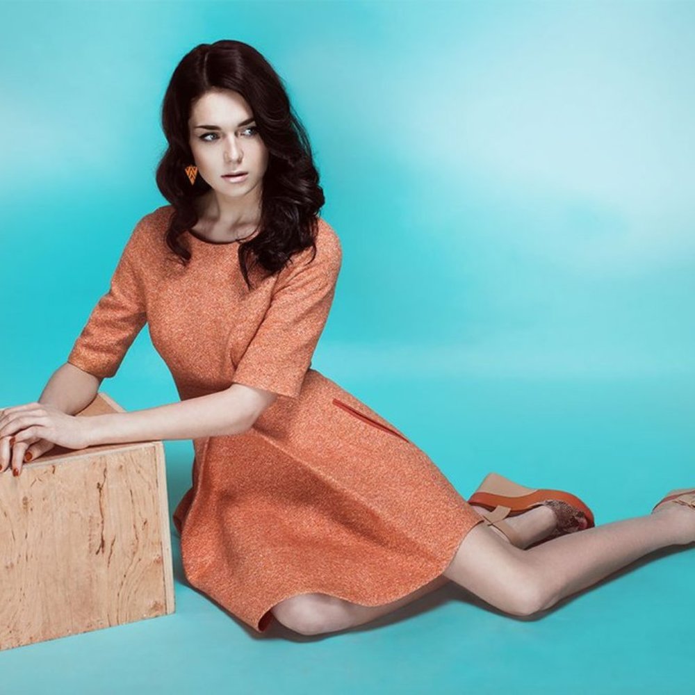 ‘AUTUMN QUEEN’ LITTLE ORANGE DRESS